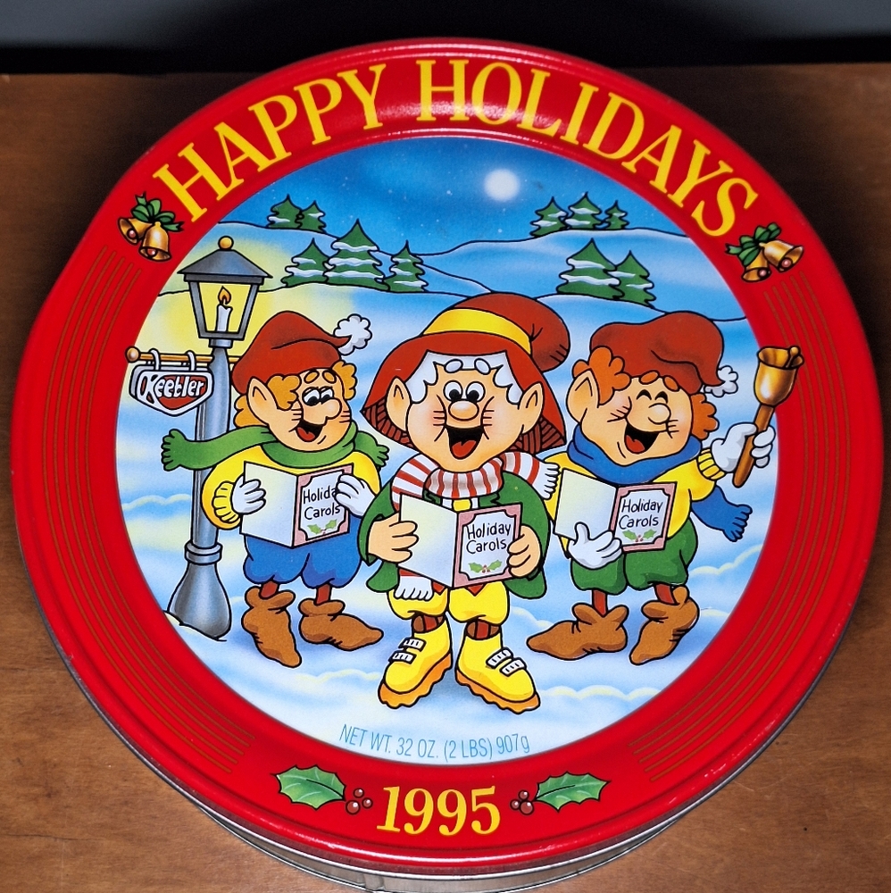 1995 Keebler Christmas Cookie Tin